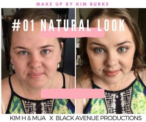Bridal natural look makeup tutorial before and after shot in Melbourne