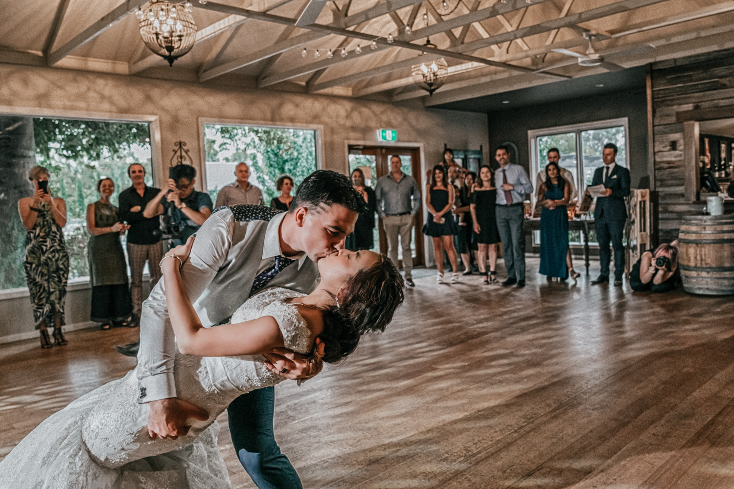 Melbourne married couple first dance at Immerse Yarra Valley wedding reception