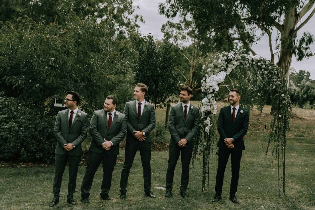 groomsmen in a beautiful wedding ceremony photos shot by black avenue productions