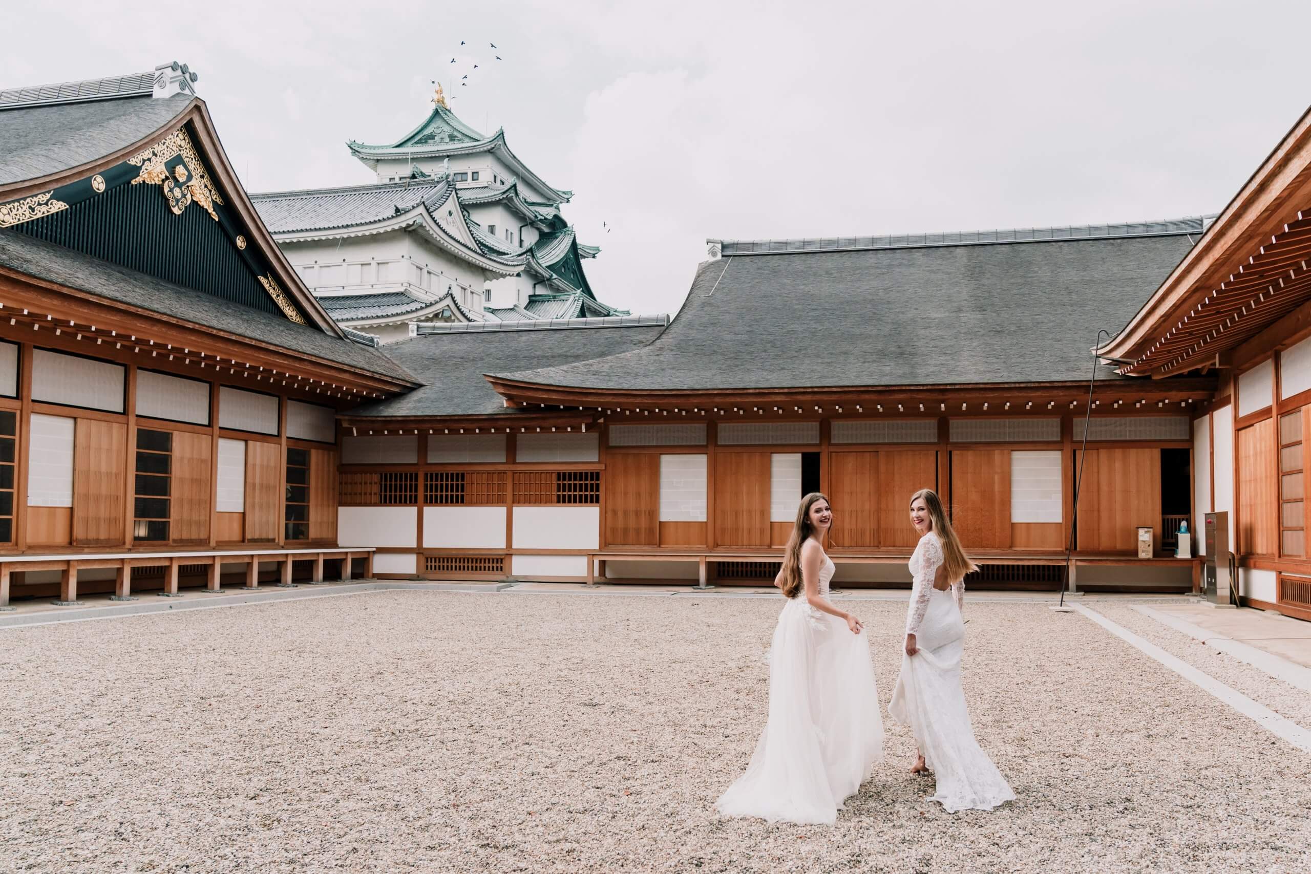 Lovely couple, inside a Japanese compound, captured by Black Avenue Productions
