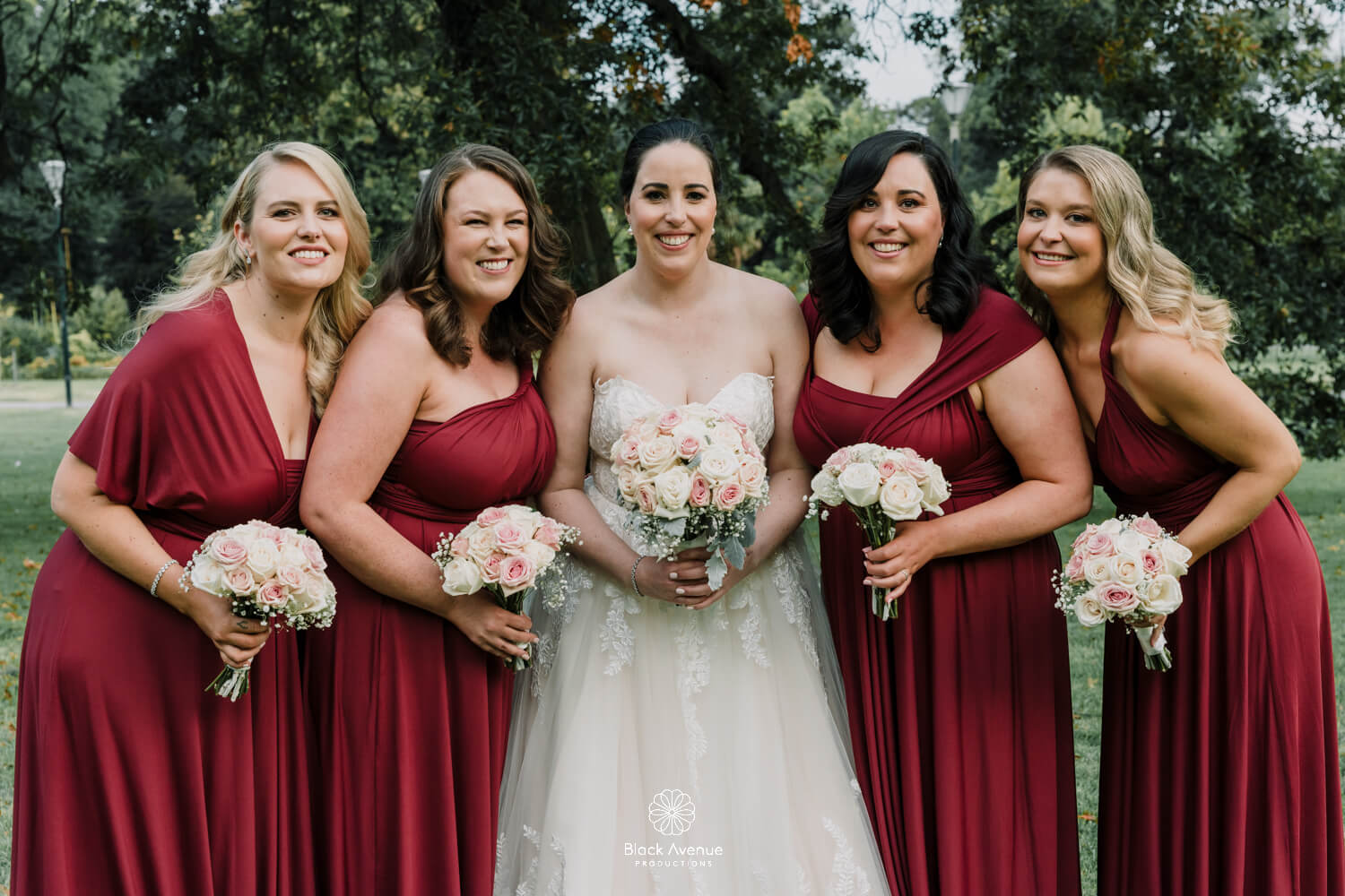 A lovely shot of bride squad captured by Black Avenue Production