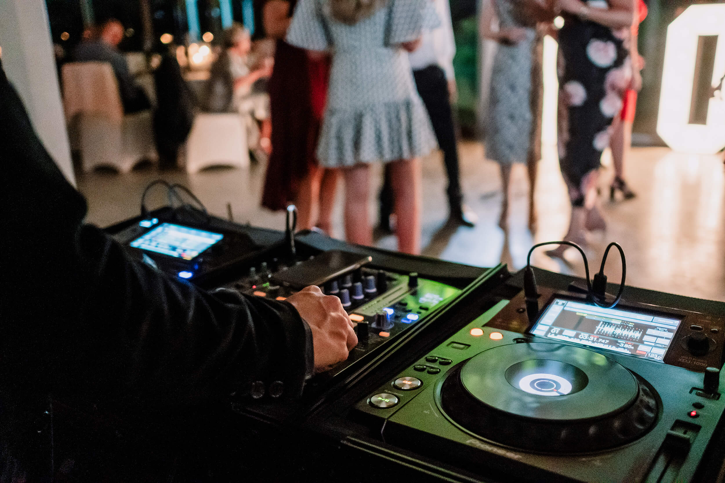 DJ Booth in the Reception, captured by Black Avenue Productions